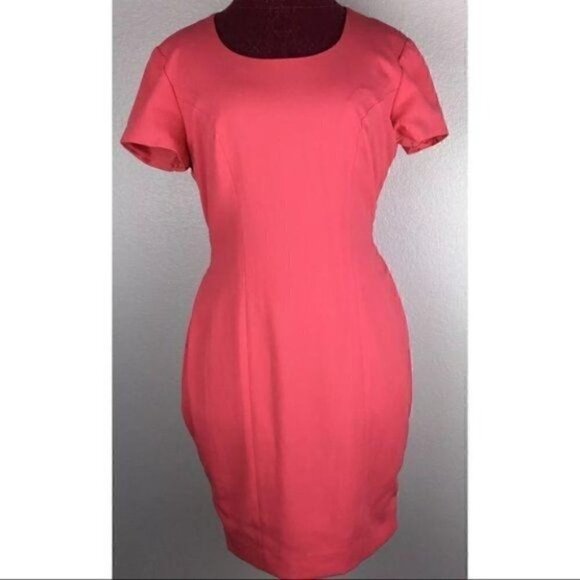 Vtg Atrium Collection Dress Pink Pencil Sz 6 - Picture 2 of 9